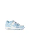 Off-white Out Of Office Leather Sneakers In Blue
