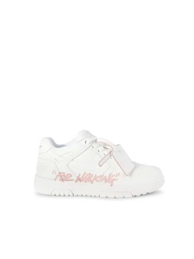 Off-white Out Of Office Low-top Sneakers In White Pink