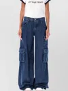 Off-white Wide-leg Cargo Jeans