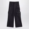 Off-white Wide Grey Pinstripe Cargo Trousers
