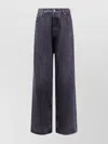 Off-white Wide-leg Denim Trousers Vintage Style