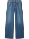 Off-white Slim Flared 5pkt Pants Blue No Color In Blue