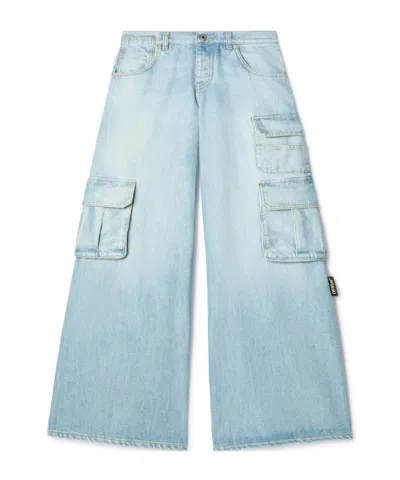 OFF-WHITE OFF-WHITE WIDE LEG CARGO JEANS