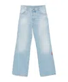 Off-white Wide-leg Jeans In Light Blue