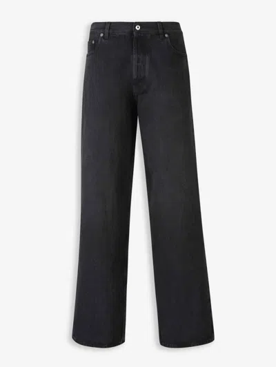 OFF-WHITE OFF-WHITE WIDE LEG JEANS LOGO