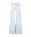 Off-white Off White Striped Palazzo Pants In White