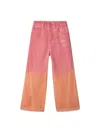 Off-white Helvetica Faded Wide Leg Trousers In Multicolour