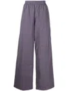 Off-white Wide-leg Trousers In Purple
