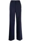 Off-white Wide-leg Virgin-wool-blend Trousers