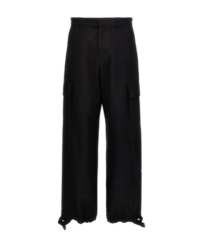 OFF-WHITE OFF-WHITE HIGH WAIST STRAIGHT LEG PANTS
