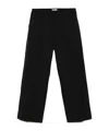 Off-white Wide Trousers In Black