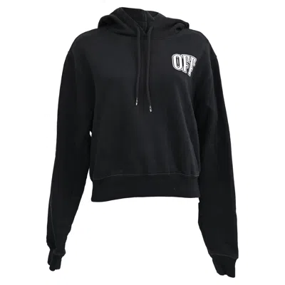 Off-white Will You Marry Me Print Hoodie In Black Cotton