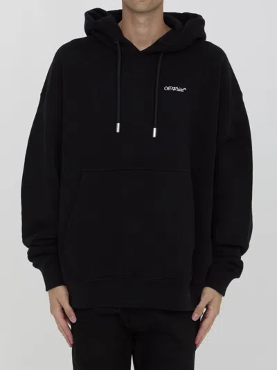 Off-white Windy Arrow Skate Hoodie In Black