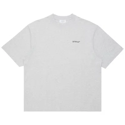 Pre-owned Off-white Windy Arrow Skate Short-sleeve Tee 'light Grey Marl' | Men's Size L