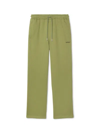 Off-white Windy Arrow Sweatpants In Green