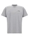 Off-white Man T-shirt Grey Size M Cotton In Gray