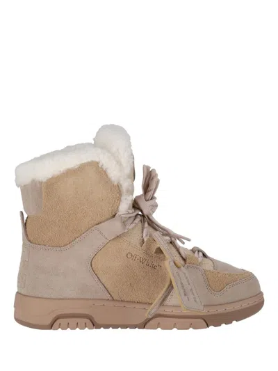 Off-white Winter Boot Dark Sand/ Oat In Brown
