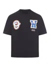 Off-white Wiz Skate Graphic Printed Crewneck T-shirt In Black