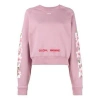 Off-white (wmns)  C O Virgil Abloh Fw Cherry Blossom Crop Cotton Sweatshirt