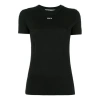 Off-white Off White Slim Fit Ribbed T Shirt For In Black