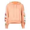 Off-white Floral Printed Hooded Sweater In Pink