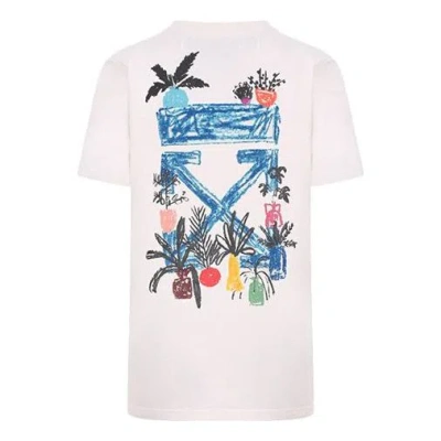 Off-white (wmns)  Graft Arrows Cotton Round Neck Short Sleeve Normal Fit