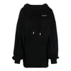 Off-white (wmns)  Logo-embroidered Cotton Hoodie 'black'