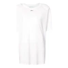 Off-white (wmns)  Printed Back Slit Crewneck Oversized T-shirt White