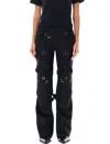 OFF-WHITE OFF-WHITE WO BLEND CARGO ZIP PANTS
