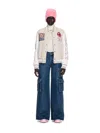 Off-white Wo Characters Varsity Bomber Jacket In 灰色