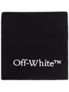 Off-white Off White Men Wo Logo Bksh Knit Scarf In Black