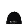 OFF-WHITE WO NO OFFENCE BEANIE - WOOL - BLACK/WHITE