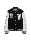 Off-white Wo Soundsystem Varsity Jacket In Black