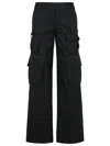 Off-white Toybox Logo-embroidered Cargo Pants In Wool In Black