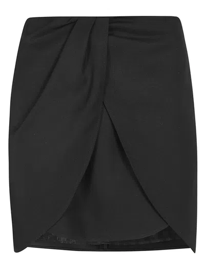 Off-white Wo Twist Mini Skirt In Black No Color