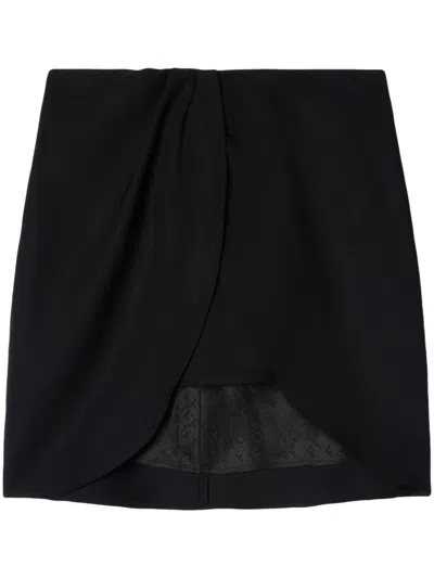 OFF-WHITE WO TWIST WOOL MINISKIRT