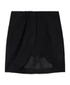 Off-white Wo Twist Wool Miniskirt In Black