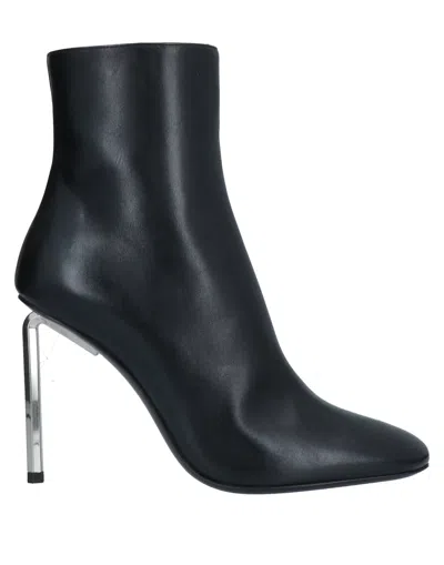 Off-white Woman Ankle Boots Black Size 6 Leather