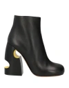 Off-white 110 Meteor Block Ankle Boots In Nappa Leather In Black