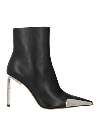 Off-white Woman Ankle Boots Black Size 7 Leather