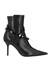 Off-white 110mm Zip Tie Leather Ankle Boots In Black