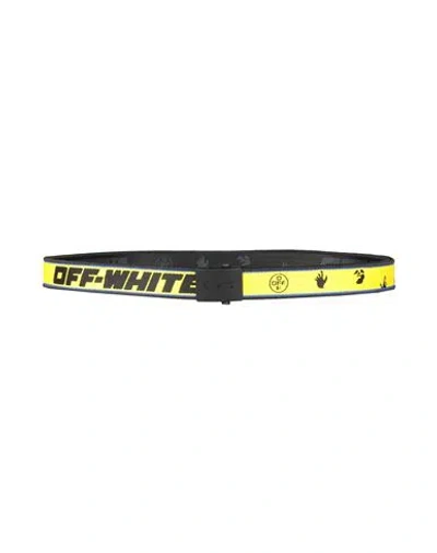 Off-white Woman Belt Yellow Size Onesize Textile Fibers