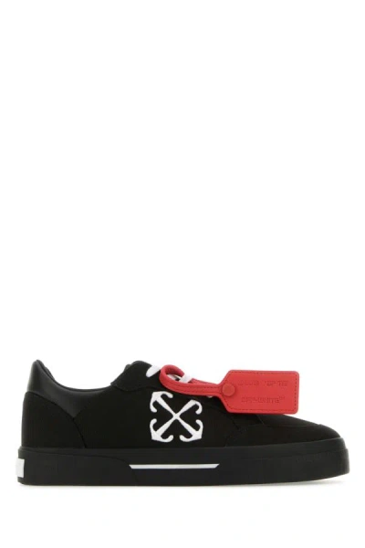 Off-white Off White Woman Black Canvas New Low Vulcanized Sneakers