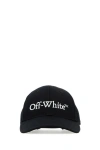 OFF-WHITE OFF WHITE WOMAN BLACK COTTON BASEBALL CAP