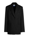 Off-white Woman Blazer Black Size 14 Virgin Wool In Black