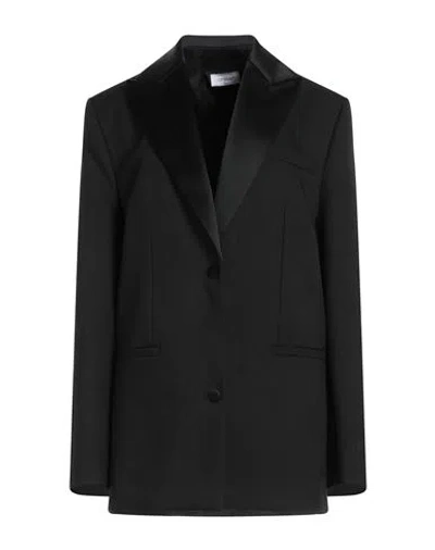 Off-white Woman Blazer Black Size 6 Polyester, Acetate, Viscose, Elastane