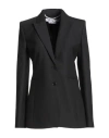 Off-white Woman Blazer Black Size 8 Recycled Polyester, Virgin Wool, Elastane In Black