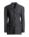 Off-white Wool Fitted Jacket In Gray