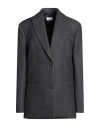Off-white Woman Blazer Grey Size 4 Virgin Wool, Polyester In Grey
