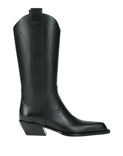 OFF-WHITE OFF-WHITE WOMAN BOOT BLACK SIZE 6 LEATHER